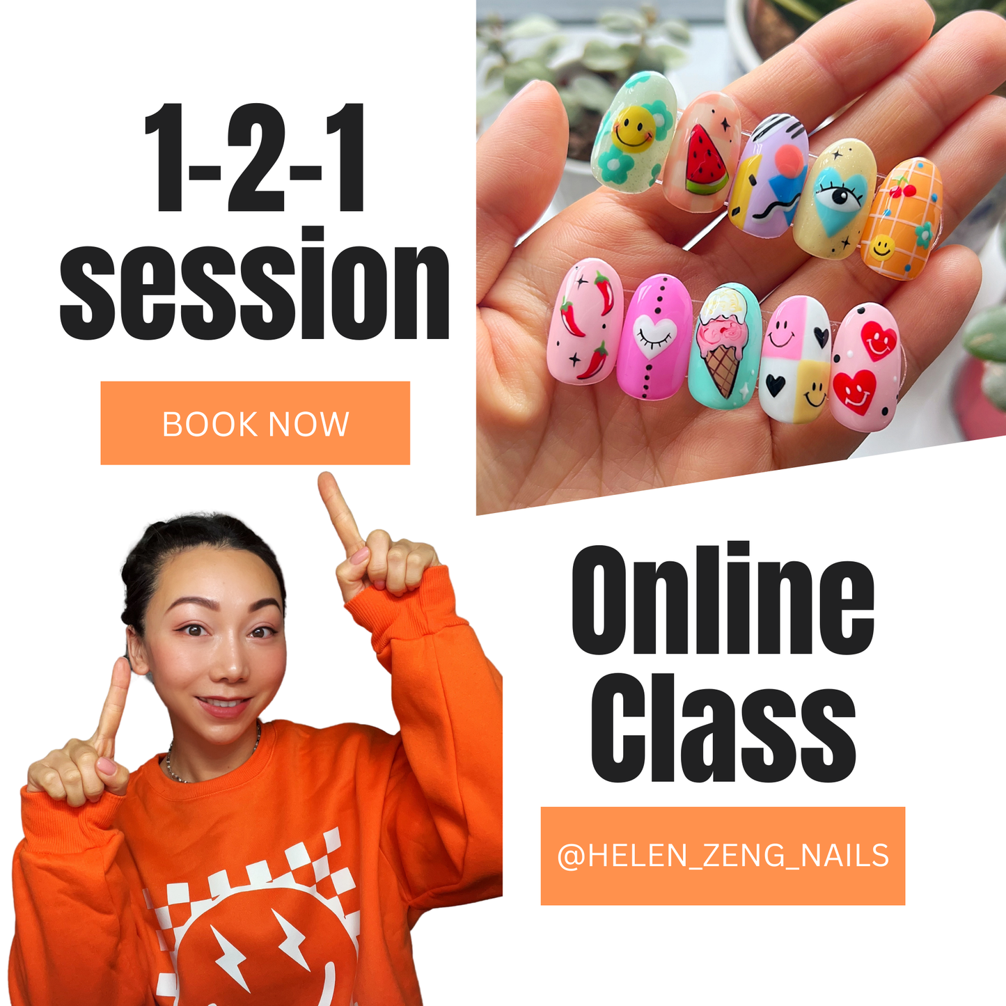 Nail Art Masterclass 1-2-1 online session