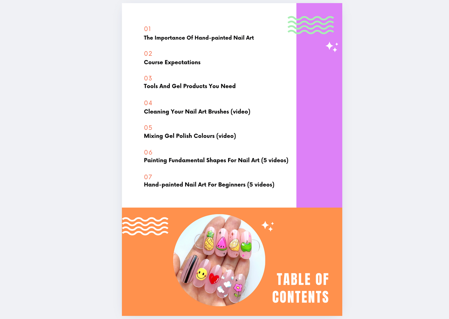 Beginner Course - Hand-painted Nail Art