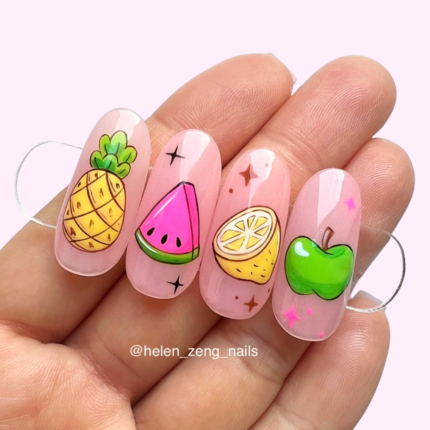 4 Fruit Nail Art Video Tutorials - collection 1