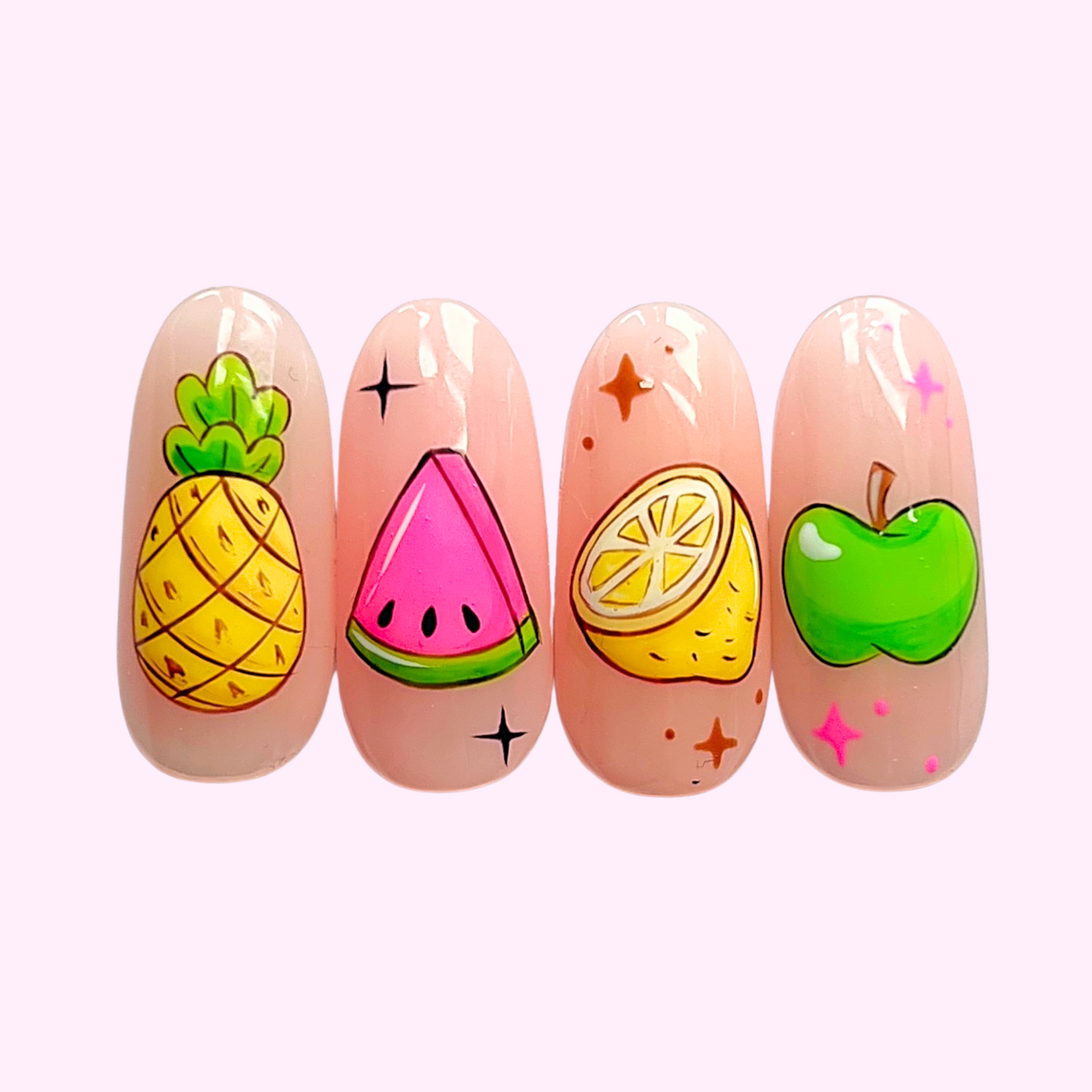 4 Fruit Nail Art Video Tutorials - collection 1