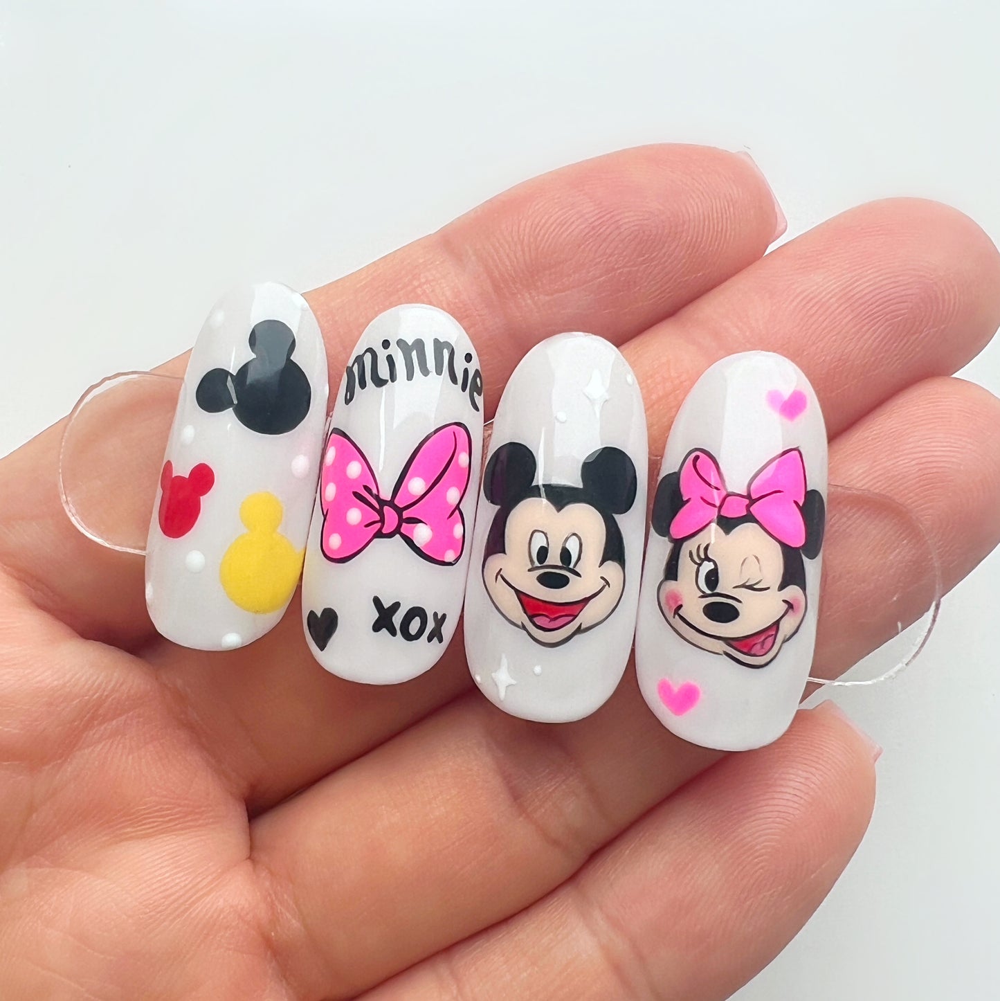 2 Mickey & Minnie Nail Art Tutorials - collection 1