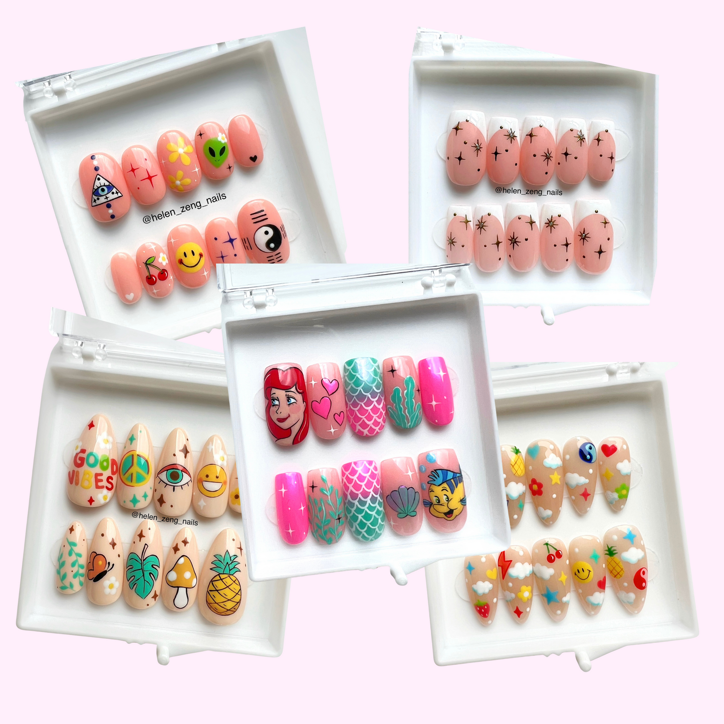 Customised Gel Press On Nails