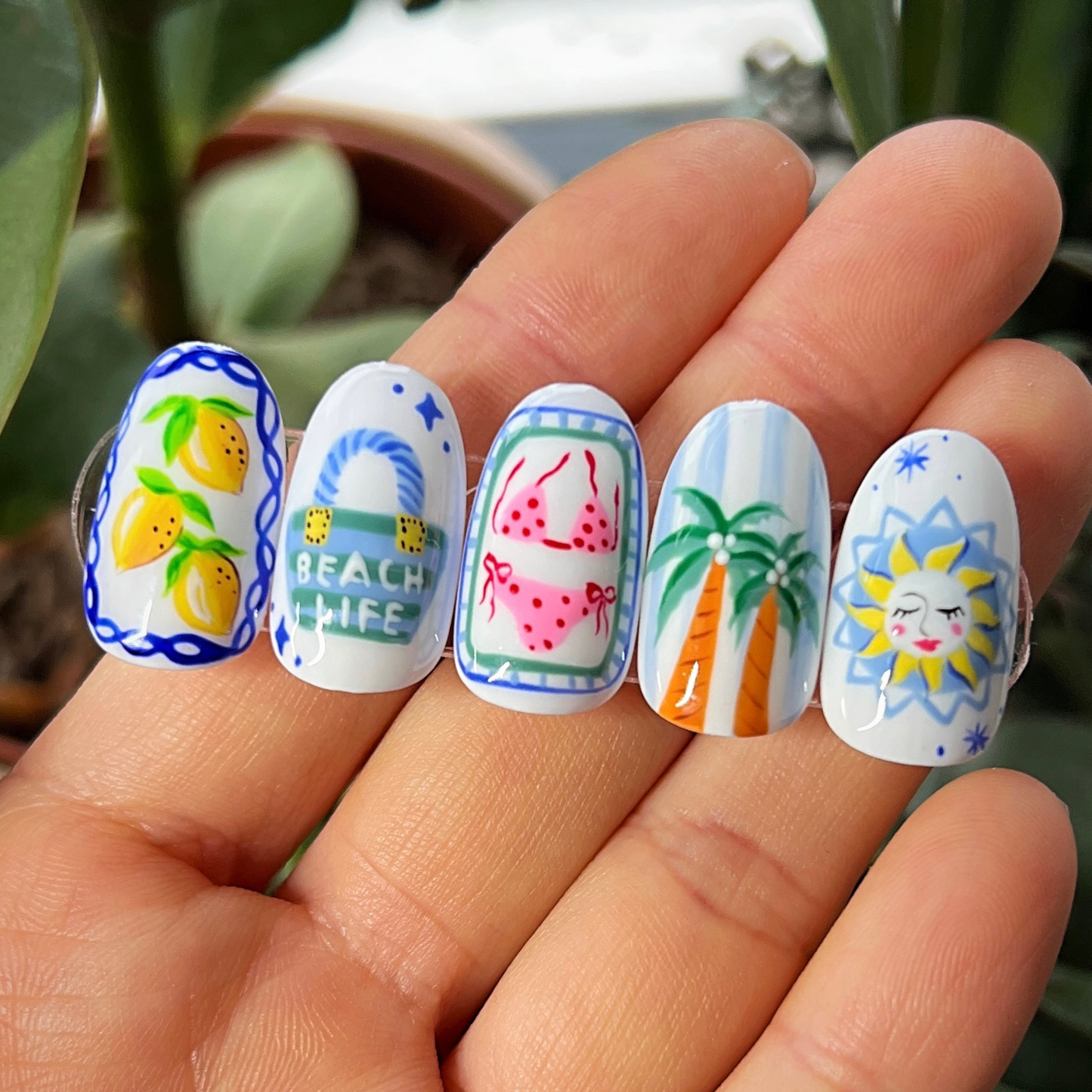 5 Cute Summer Nail Art Video Tutorials - collection 1