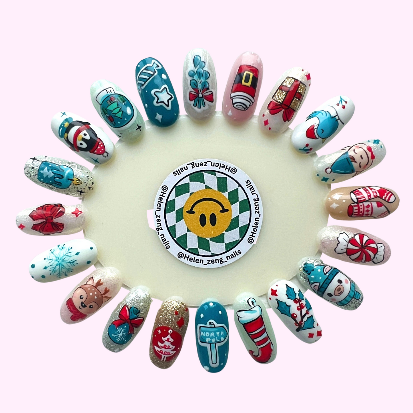 19 Christmas Nail Art Tutorials - collection 2