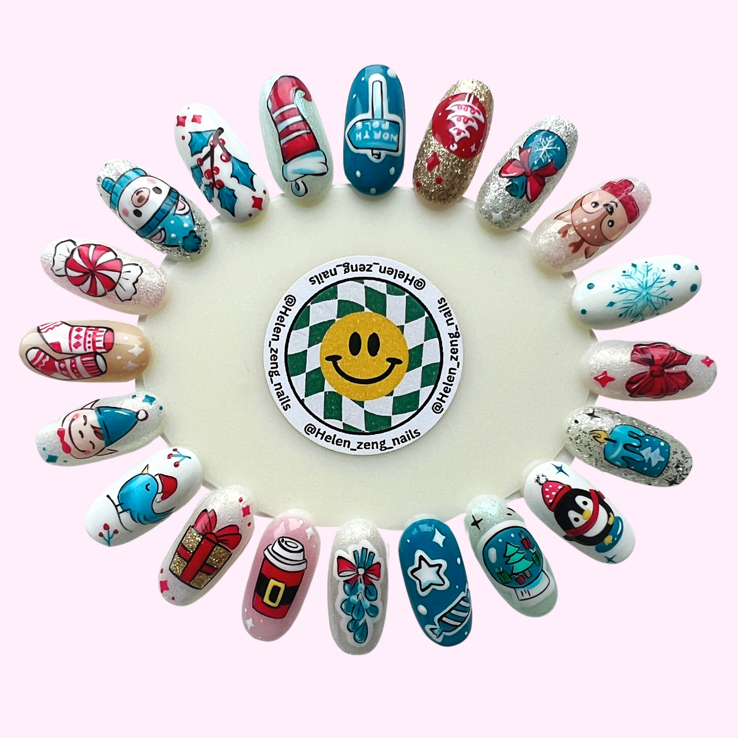 19 Christmas Nail Art Tutorials - collection 2